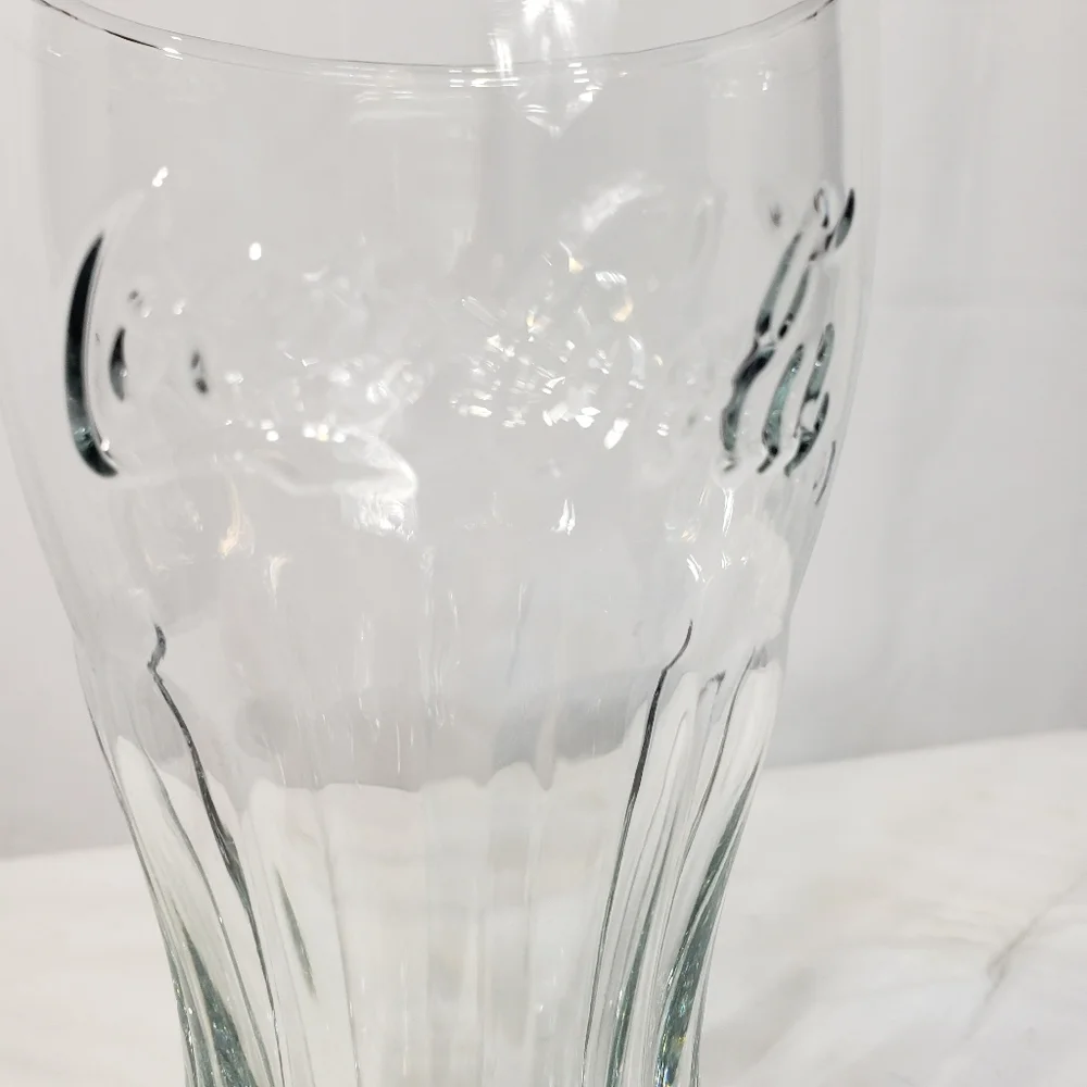 Vintage Clear Contour Coca Cola Glass Coke